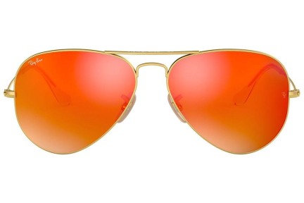 Okulary przeciwsłoneczne Ray-Ban Aviator Flash Lenses RB3025 112/69 Pilotki (Aviator) Złote