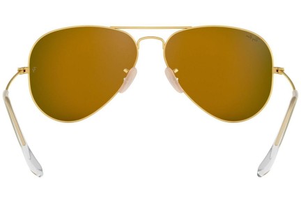 Okulary przeciwsłoneczne Ray-Ban Aviator Flash Lenses RB3025 112/69 Pilotki (Aviator) Złote