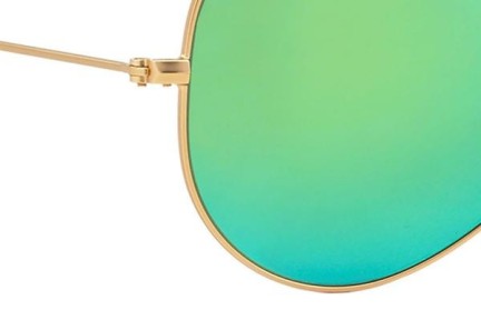 Okulary przeciwsłoneczne Ray-Ban Aviator Flash Lenses RB3025 112/P9 Polarized Pilotki (Aviator) Złote