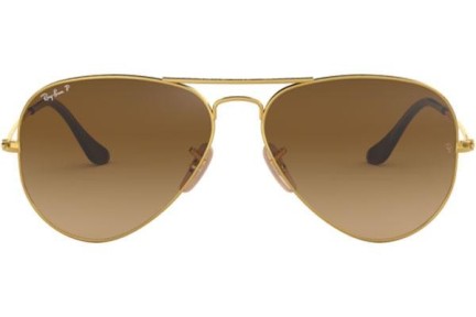 Sunglasses Ray-Ban Aviator Gradient RB3025 001/M2 Polarized Pilotki (Aviator) Złote