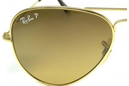 Sunglasses Ray-Ban Aviator Gradient RB3025 001/M2 Polarized Pilotki (Aviator) Złote