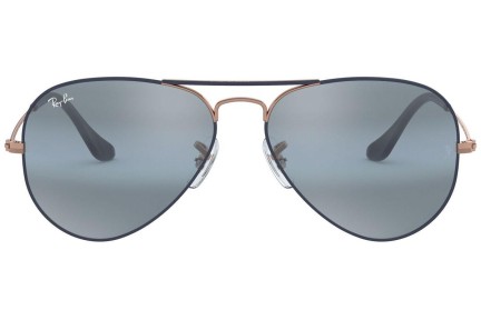 Okulary przeciwsłoneczne Ray-Ban Aviator Mirror RB3025 9156AJ Pilotki (Aviator) Niebieskie