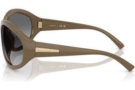 Okulary przeciwsłoneczne Vogue Eyewear VO5606S 317511 Okrągłe Brązowe