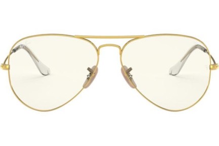Okulary przeciwsłoneczne Ray-Ban Aviator Everglasses RB3025 001/5F blue-light [non-prescription] Pilotki (Aviator) Złote