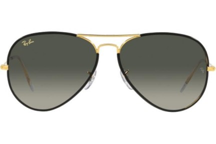 Okulary przeciwsłoneczne Ray-Ban Aviator Full Color RB3025JM 919671 Pilotki (Aviator) Czarne