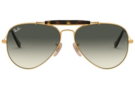 Okulary przeciwsłoneczne Ray-Ban Outdoorsman II Havana Collection RB3029 181/71 Pilotki (Aviator) Złote