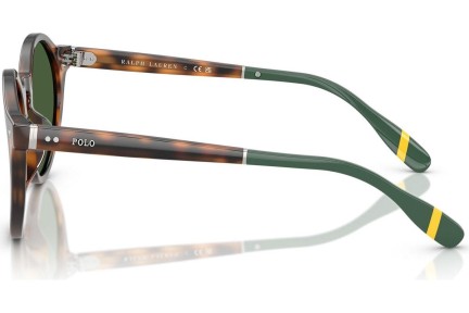 Okulary przeciwsłoneczne Polo Ralph Lauren PH4204U 608971 Okrągłe Havana