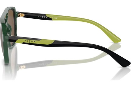 Okulary przeciwsłoneczne Vogue Eyewear VJ2024 312673 Kwadratowe Zielone