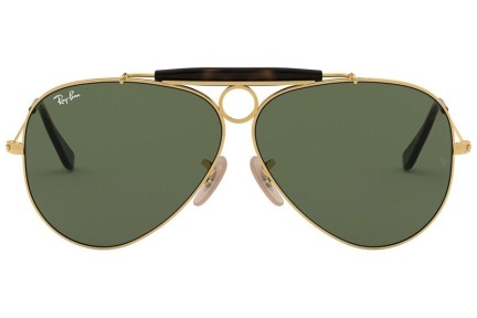 Okulary przeciwsłoneczne Ray-Ban Shooter Havana Collection RB3138 181 Pilotki (Aviator) Złote
