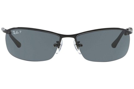 Ochelari de soare Ray-Ban RB3183 002/81 Polarized Dreptunghiulari Negri