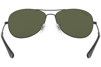 Okulary przeciwsłoneczne Ray-Ban Cockpit RB3362 004/58 Polarized Pilotki (Aviator) Srebrne
