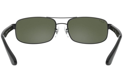 Okulary przeciwsłoneczne Ray-Ban RB3445 002/58 Polarized Prostokątne Czarne