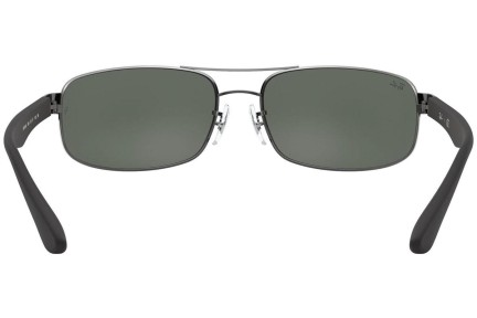 Okulary przeciwsłoneczne Ray-Ban RB3445 004 Prostokątne Srebrne