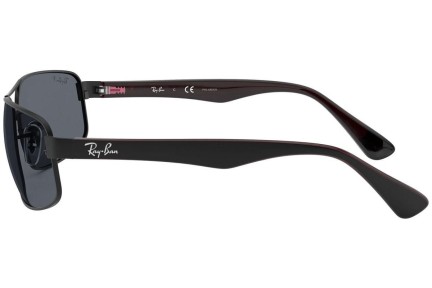 Okulary przeciwsłoneczne Ray-Ban RB3445 006/P2 Polarized Prostokątne Czarne