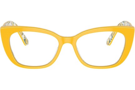 Ochelari Dolce & Gabbana DX3357 3443 Cat Eye Galbeni