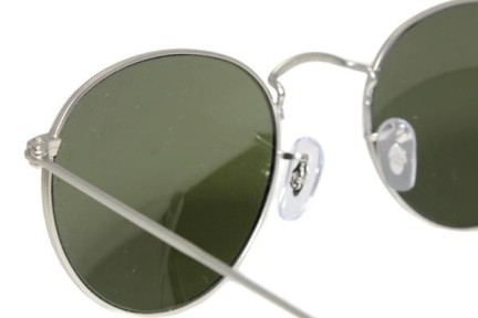 Okulary przeciwsłoneczne Ray-Ban Round Metal Flash Lenses RB3447 019/30 Okrągłe Srebrne