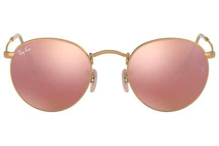 Aurinkolasit Ray-Ban Round Metal Flash Lenses RB3447 112/Z2 Pyöreä Kulta