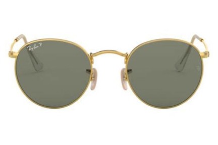 Aurinkolasit Ray-Ban Round Metal RB3447 001/58 Polarized Pyöreä Kulta