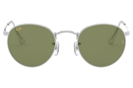 Okulary przeciwsłoneczne Ray-Ban Round Metal RB3447 91984E Okrągłe Srebrne