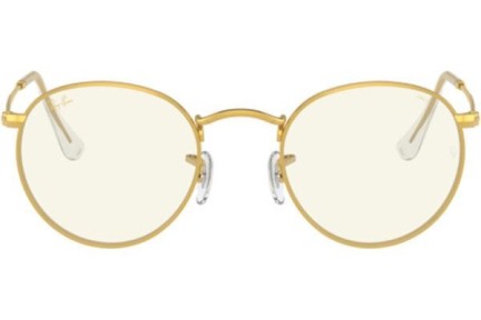 Okulary przeciwsłoneczne Ray-Ban Round Metal Everglasses RB3447 9196BL blue-light [non-prescription] Okrągłe Złote