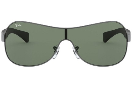 Okulary przeciwsłoneczne Ray-Ban RB3471 004/71 Pojedyncze | Shield Srebrne