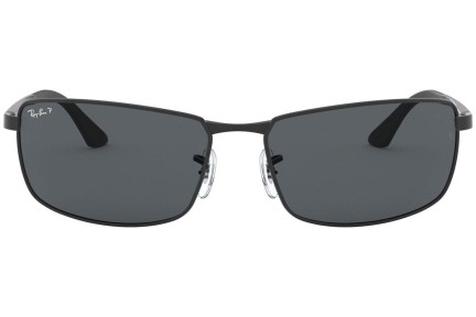 Слънчеви очила Ray-Ban RB3498 006/81 Polarized Правоъгълни Черна