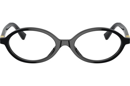 Okulary korekcyjne Miu Miu MU01XV 1AB1O1 Owalne Czarne