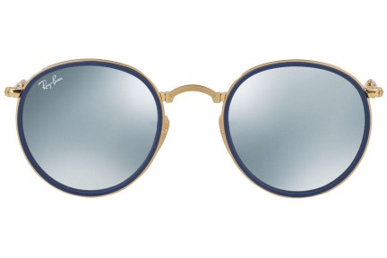 Solbriller Ray-Ban Round Folding I RB3517 001/30 Rund Guld