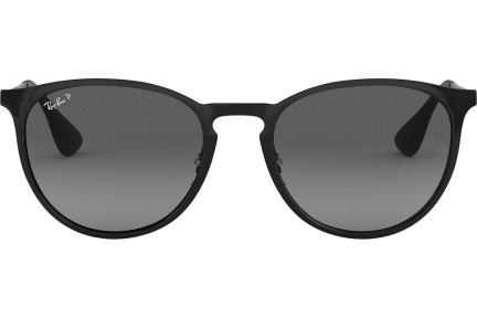 Слънчеви очила Ray-Ban Erika Metal RB3539 002/T3 Polarized Заоблени Черна