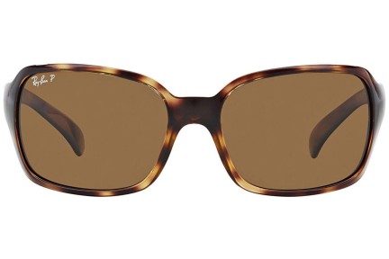 Okulary przeciwsłoneczne Ray-Ban RB4068 642/57 Polarized Kwadratowe Havana