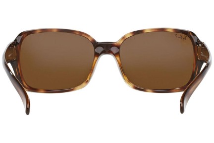 Okulary przeciwsłoneczne Ray-Ban RB4068 642/57 Polarized Kwadratowe Havana