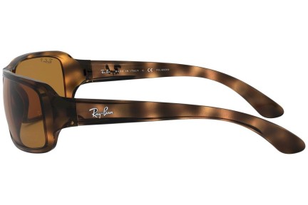 Okulary przeciwsłoneczne Ray-Ban RB4075 642/57 Polarized Prostokątne Havana