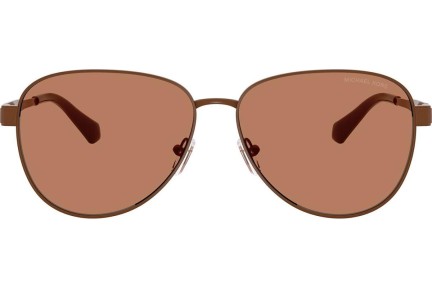 Okulary przeciwsłoneczne Michael Kors MK1160 1902/3 Pilotki (Aviator) Brązowe