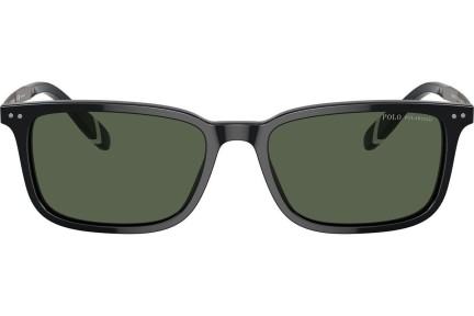 Okulary przeciwsłoneczne Polo Ralph Lauren PH4212 50019A Polarized Kwadratowe Czarne