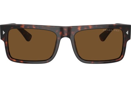 Слънчеви очила Prada PRA10S 17N01D Polarized Квадратни Хавана