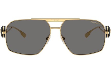 Okulary przeciwsłoneczne Versace VE2269 100281 Polarized Pilotki (Aviator) Złote