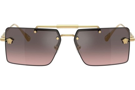 Okulary przeciwsłoneczne Versace VE2245 100258 Prostokątne Złote
