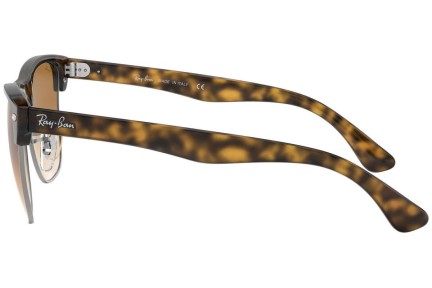 Okulary przeciwsłoneczne Ray-Ban Clubmaster Oversized RB4175 878/51 Browline Brązowe