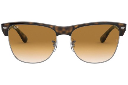 Okulary przeciwsłoneczne Ray-Ban Clubmaster Oversized RB4175 878/51 Browline Brązowe