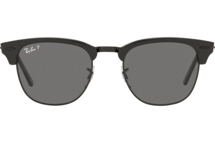 Слънчеви очила Ray-Ban Clubmaster RB3016 130548 Polarized По веждите Черна