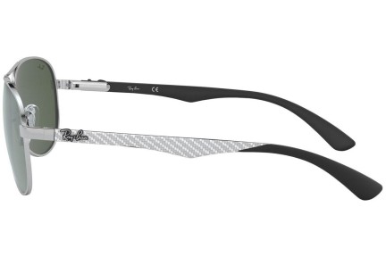 Okulary przeciwsłoneczne Ray-Ban Carbon Fibre RB8313 003/40 Pilotki (Aviator) Srebrne