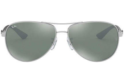 Okulary przeciwsłoneczne Ray-Ban Carbon Fibre RB8313 003/40 Pilotki (Aviator) Srebrne