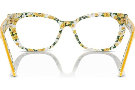 Ochelari Dolce & Gabbana DX3357 3443 Cat Eye Galbeni