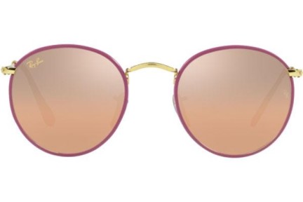 Okulary przeciwsłoneczne Ray-Ban Round Full Color RB3447JM 91963E Okrągłe Fioletowe