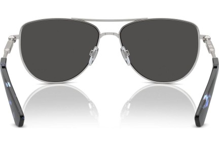 Okulary przeciwsłoneczne Burberry BE3149 100587 Pilotki (Aviator) Srebrne