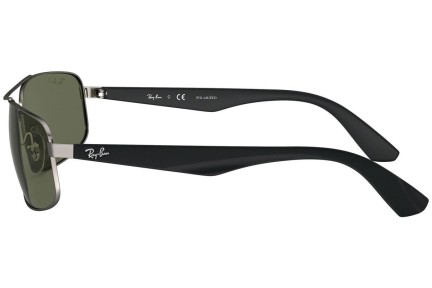 Okulary przeciwsłoneczne Ray-Ban RB3527 029/9A Polarized Prostokątne Szare