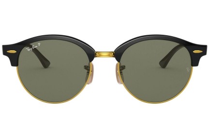 Okulary przeciwsłoneczne Ray-Ban Clubround Classic RB4246 901/58 Polarized Okrągłe Czarne