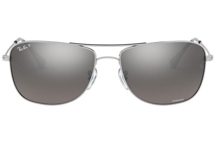 Okulary przeciwsłoneczne Ray-Ban Chromance Collection RB3543 003/5J Polarized Pilotki (Aviator) Srebrne