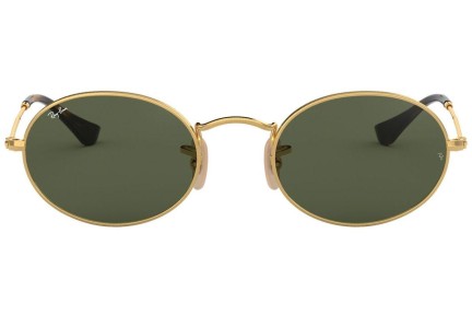 Ochelari de soare Ray-Ban Oval Flat Lenses RB3547N 001 Tiny Aurii