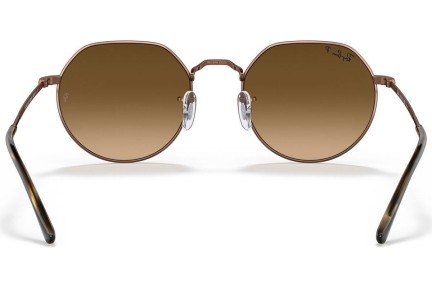 Слънчеви очила Ray-Ban Jack RB3565 9002M2 Polarized Заоблени Кафява